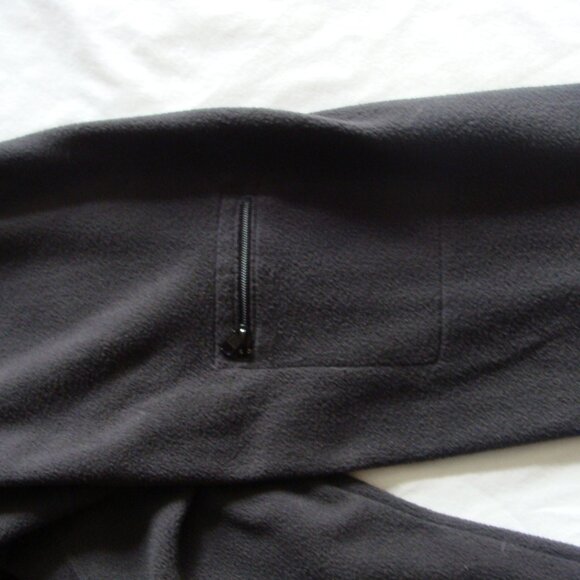 LL BEAN Charcoal Gray Long Sleeve 1/2 ZIP FLEECE Pull-Over Jacket Sz LARGE - Picture 5 of 7